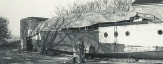 mange timer senere Læsset af ved det gamle Slagterhus i Ringkøbing